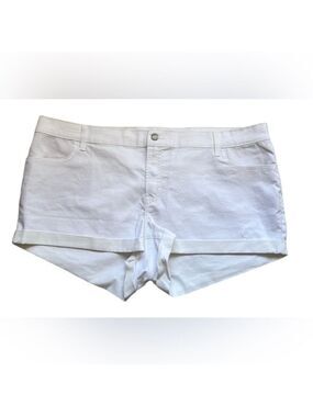 OLD NAVY White Denim Mid Rise Wow Short Size 20